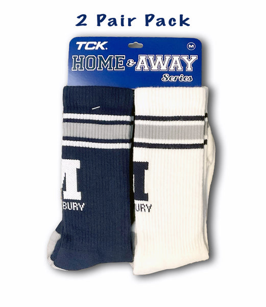 Middlebury "Home & Away" Crew Socks