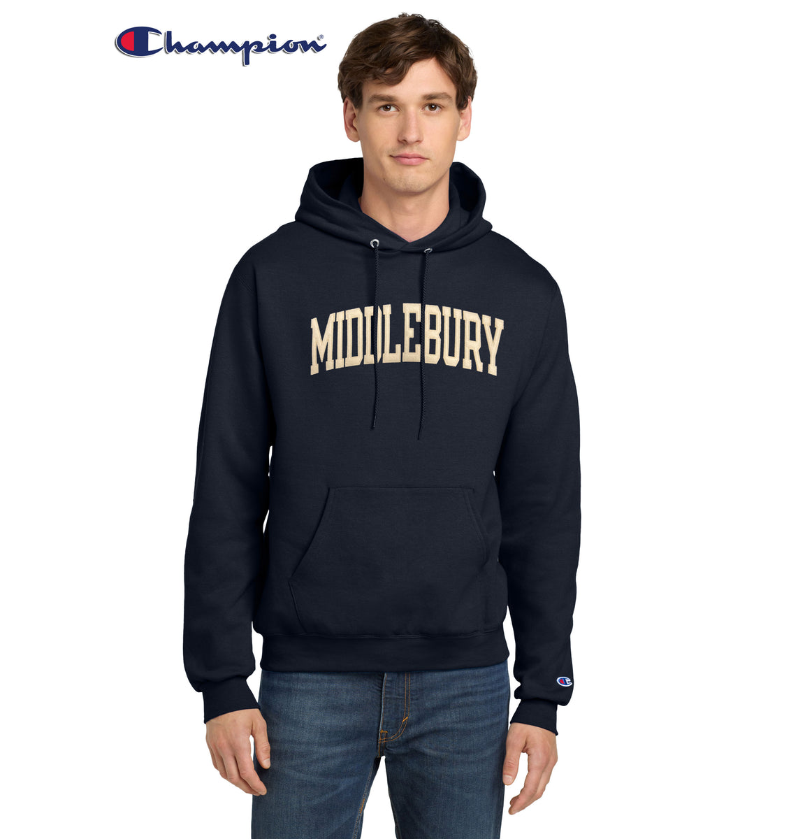 Champion Twill Middlebury Hooded Sweatshirt – The Middlebury Shop