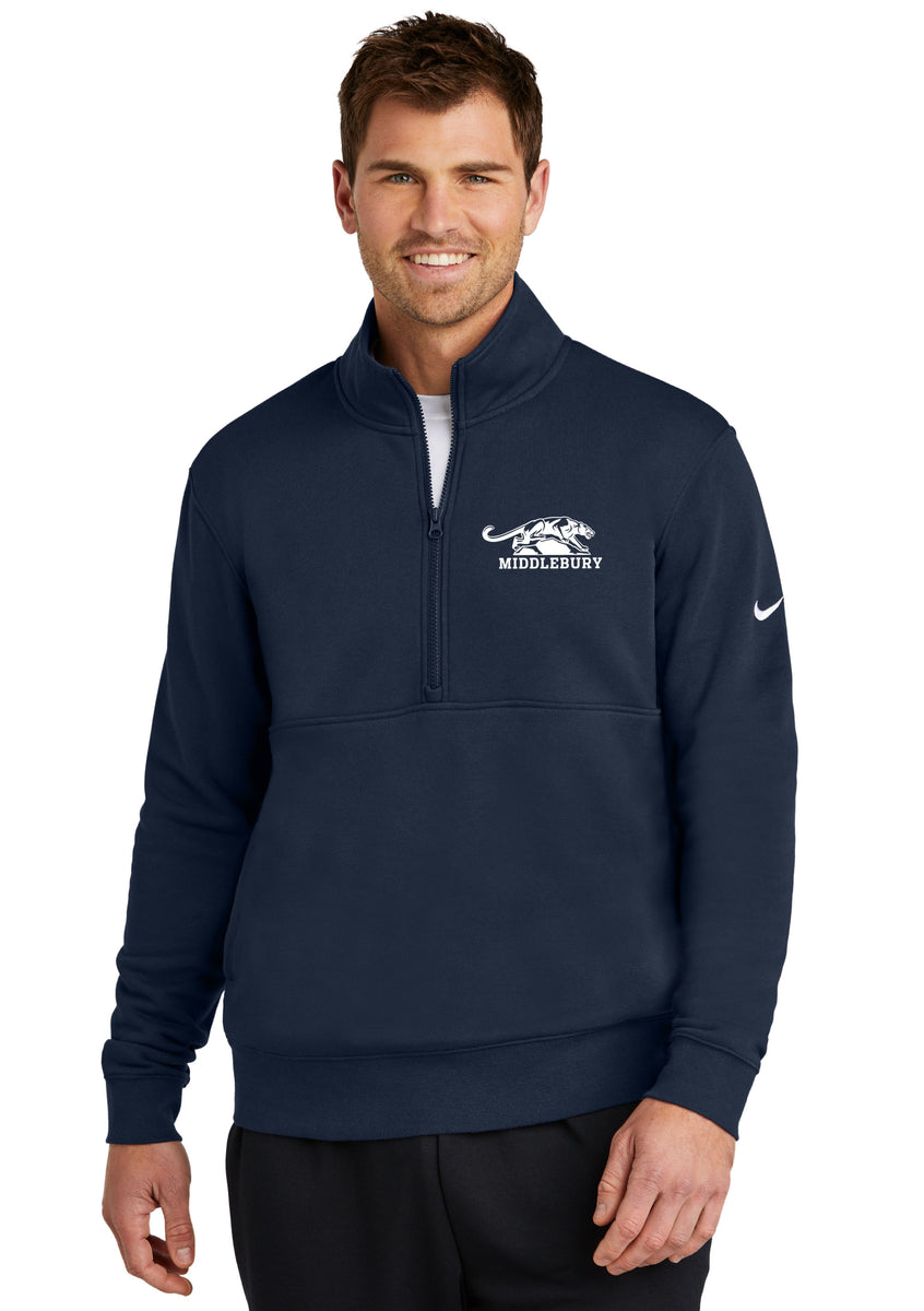 Nike Club Fleece 1/2 Zip (Navy) – The Middlebury Shop