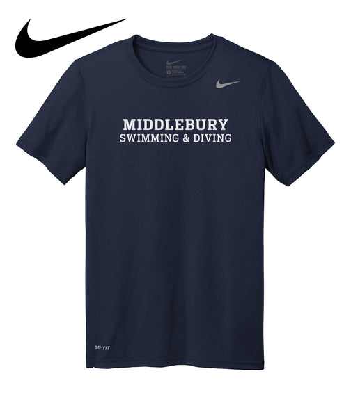 Nike Middlebury Swimming & Diving T-Shirt (Navy)