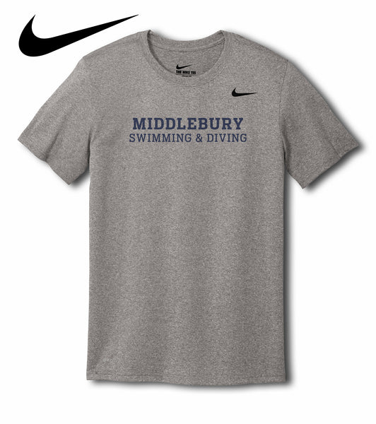 Nike Middlebury Swimming & Diving T-Shirt (Grey)