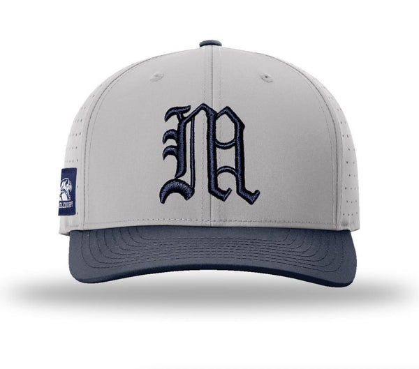 Middlebury "Old M" Performance Cap (Grey/Navy-R632)