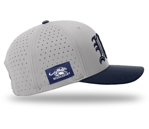 Middlebury "Old M" Performance Cap (Grey/Navy-R632)