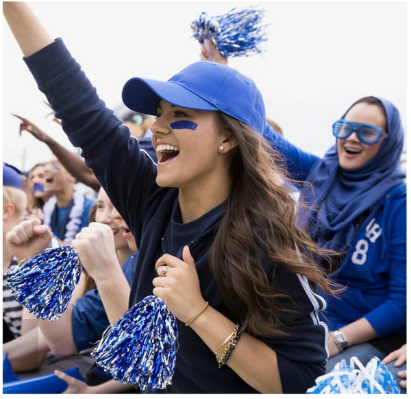 Middlebury Pom - Navy/Silver