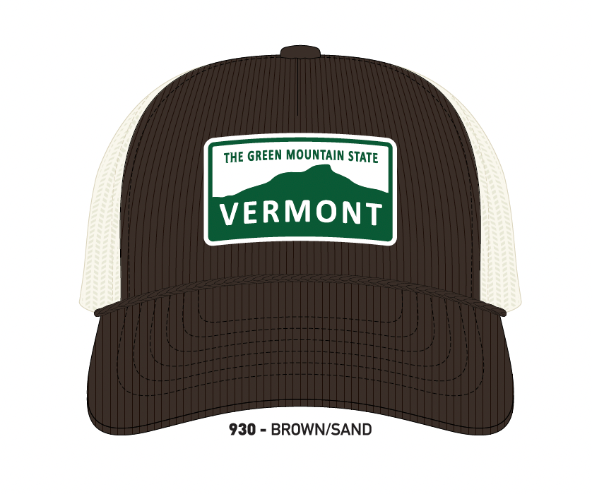 Green Mountains VT Hat Corduroy Trucker (Brown/Sand) – The