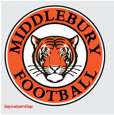Middlebury Tiger Football Decal