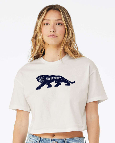 Women's Vintage Panther Crop Tee