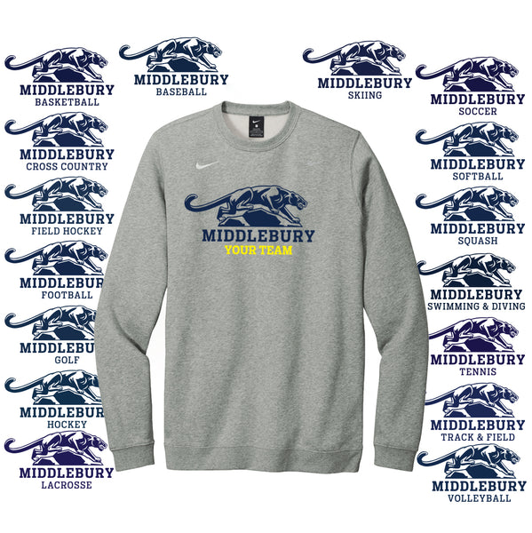 Nike Middlebury Panther Team Crew (grey)