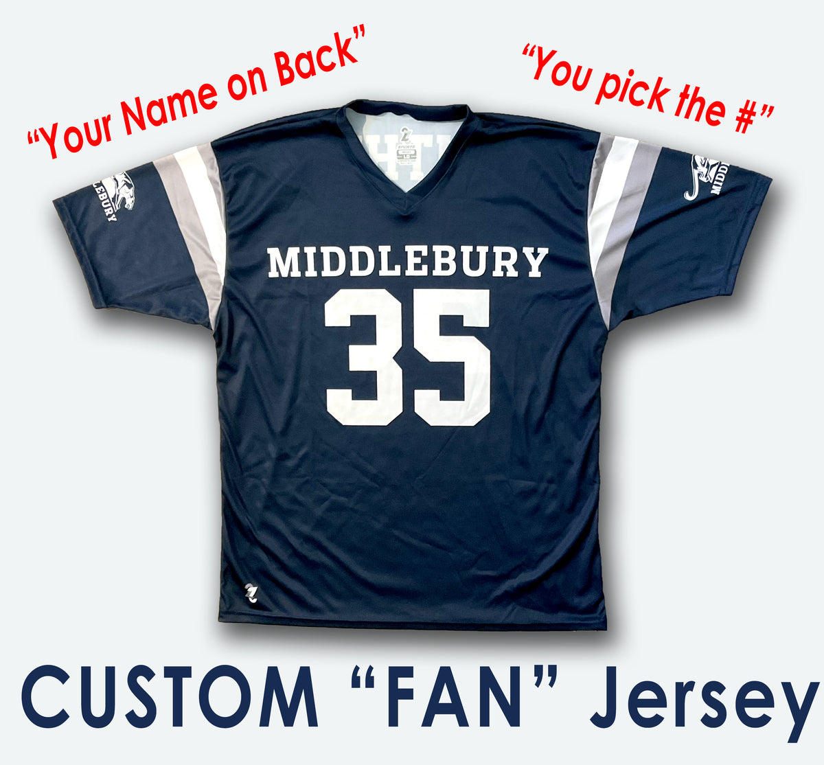 Full Custom Middlebury FAN Jerseys (Football/Lacrosse) – The
