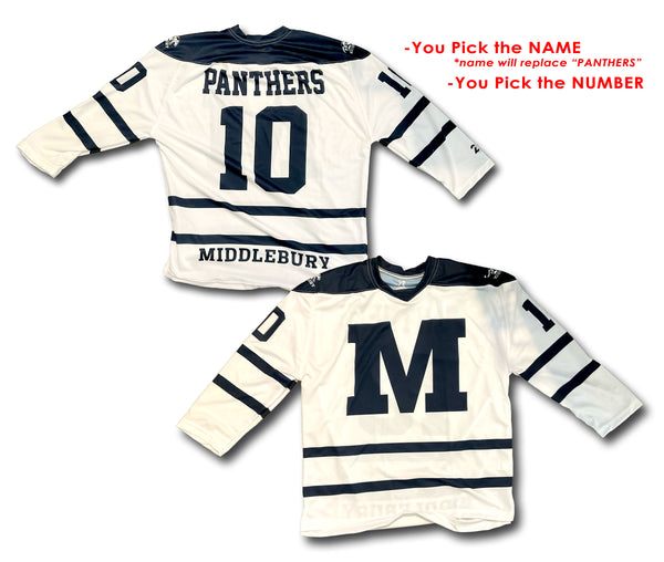 Full Custom Middlebury Hockey Jerseys (ADULT)