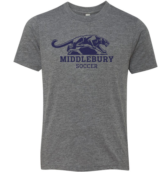 Middlebury Panther Soccer T-Shirt (grey-triblend)