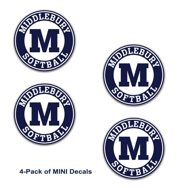 Middlebury Softball Decals