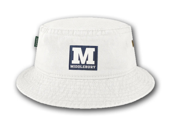 Middlebury Relaxed Twill Bucket Hat (White)
