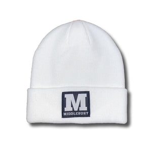 Middlebury Cuff Knit Hat (White)