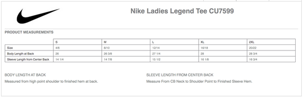 Women's Nike Dri-Fit Middlebury T-Shirt (navy)