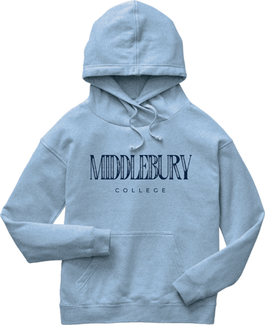 Middlebury Women's Crossover Neck Hooded Sweatshirt
