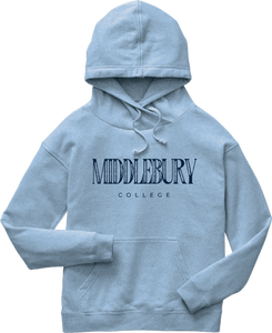 Middlebury Women's Crossover Neck Hooded Sweatshirt