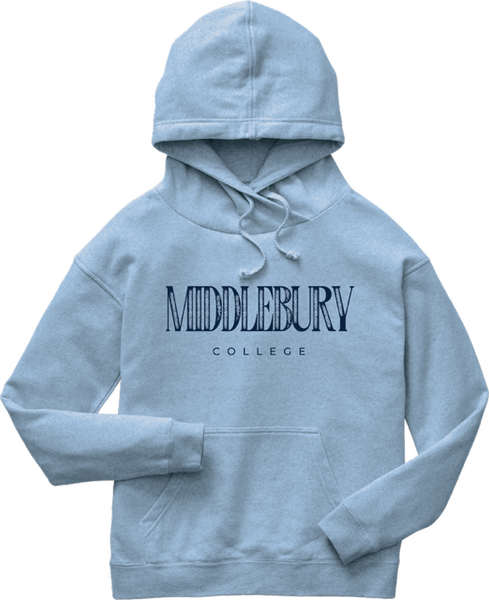 Middlebury Women's Crossover Neck Hooded Sweatshirt