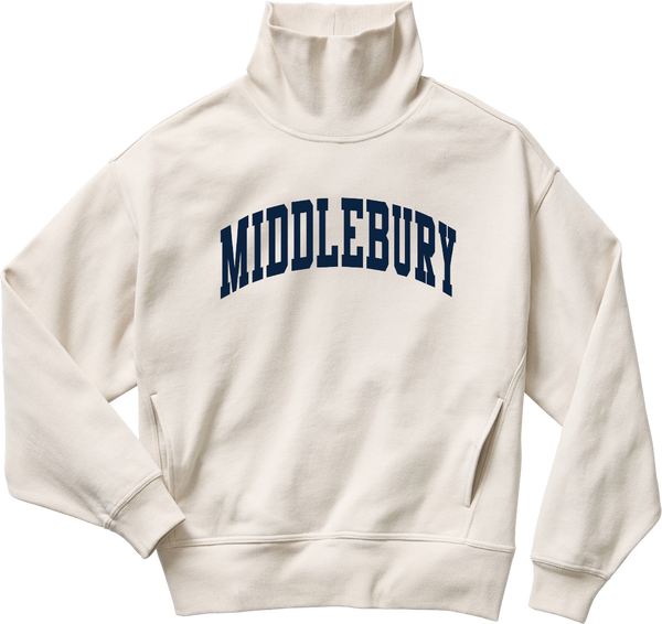 Middlebury Women's Mock Neck (Cement)