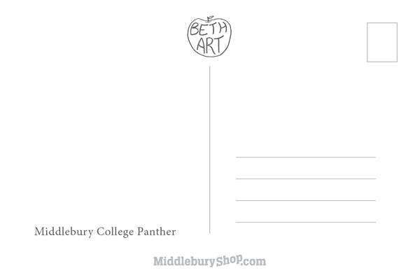 Middlebury College Panther - FALL: Post Card