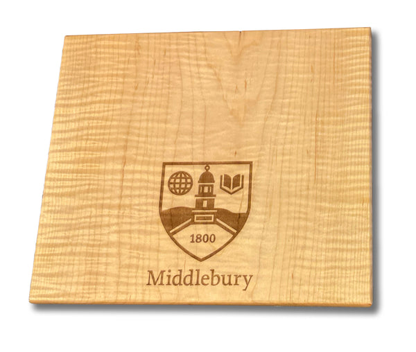 Middlebury College Shield Cheese Board