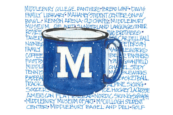 Middlebury College Cup & Places: Post Card