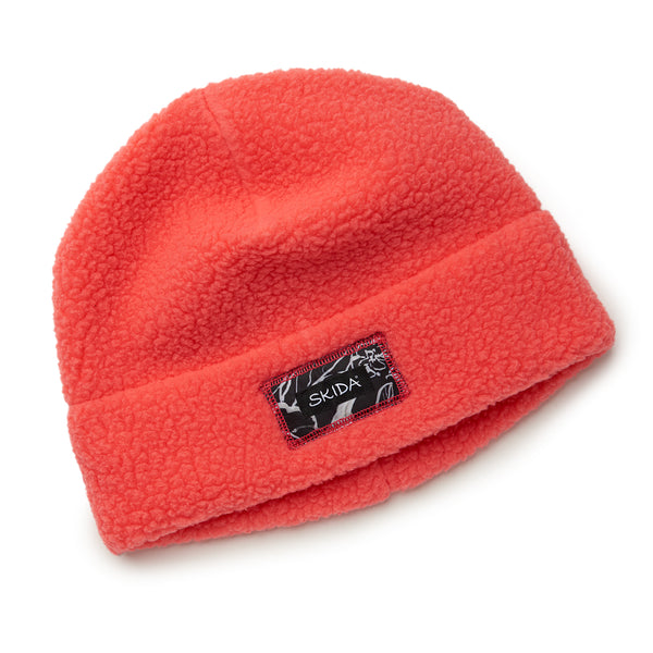 High Pile Polartec® Fleece Hat - Hot Coral