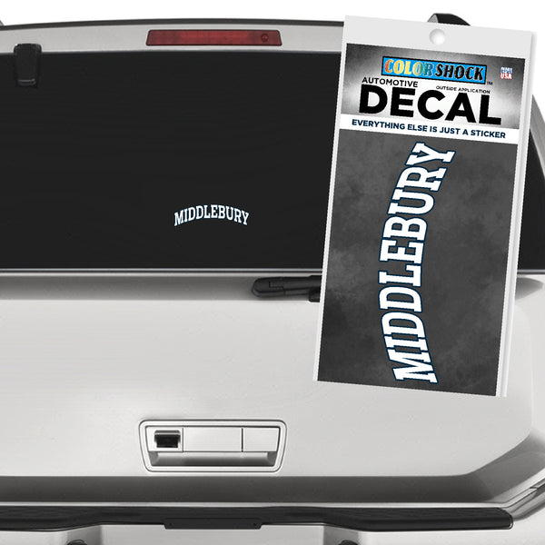 MIDDLEBURY arched Decal