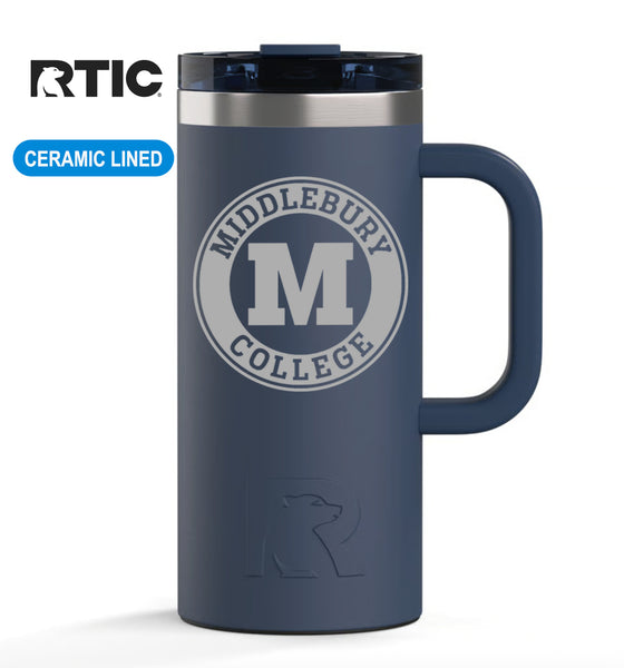 Middlebury 16 oz Road Trip Travel Mug Ceramic-Lined | Navy