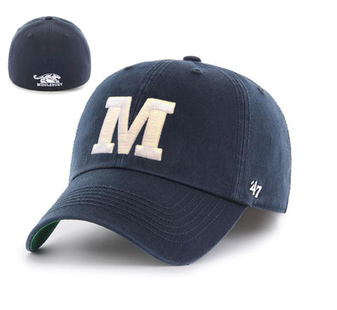 Middlebury Panther "M" FRANCHISE fitted Hat (navy)