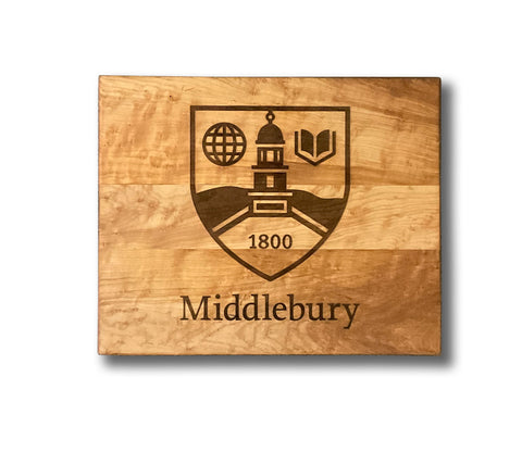 Middlebury College Shield Cheese Board