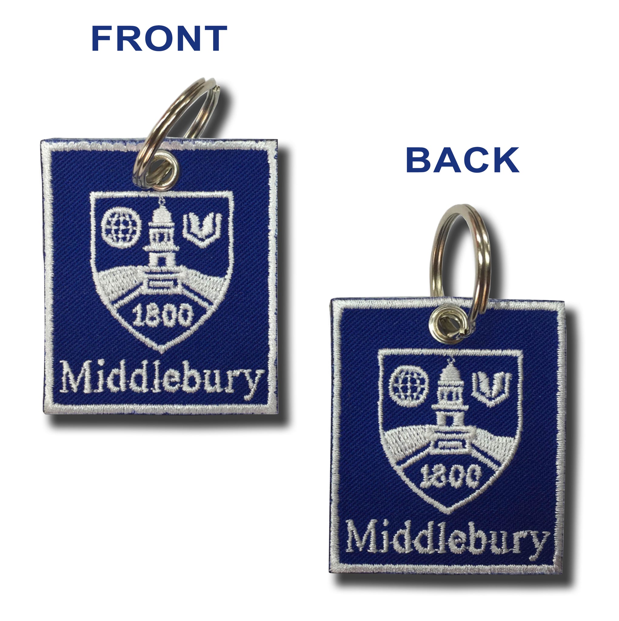 The Middlebury College Shield Keychain