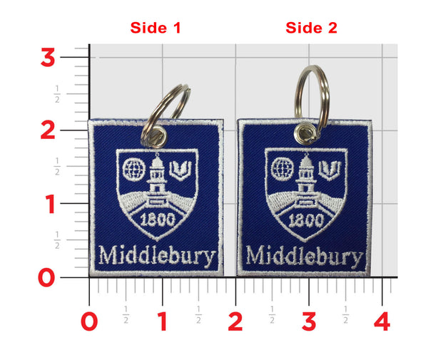 The Middlebury College Shield Keychain