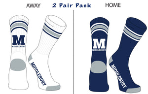 Middlebury "Home & Away" Crew Socks