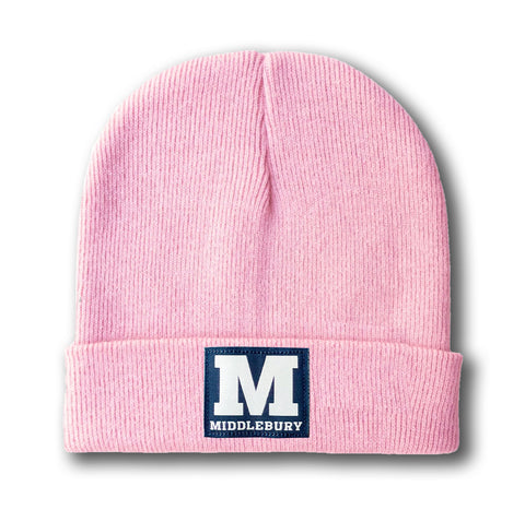 Middlebury Heather Cuff Knit Hat (Pink)