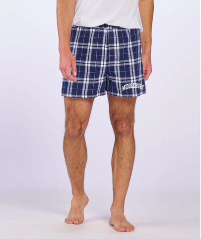 Middlebury Flannel Boxer (Navy)