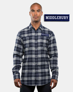 Middlebury Flannel Shirt (Navy/Grey)