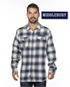 Middlebury Flannel Shirt (ECRU/BLUE)