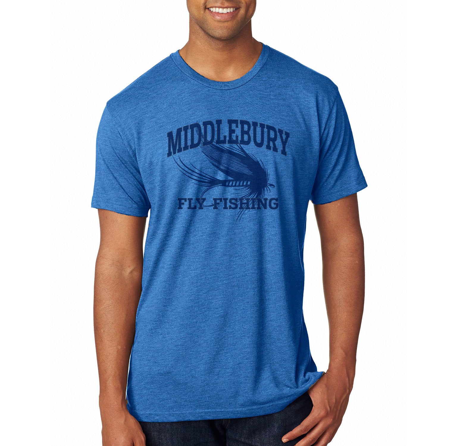Middlebury Fly Fishing T-Shirt (Vintage Royal) XL