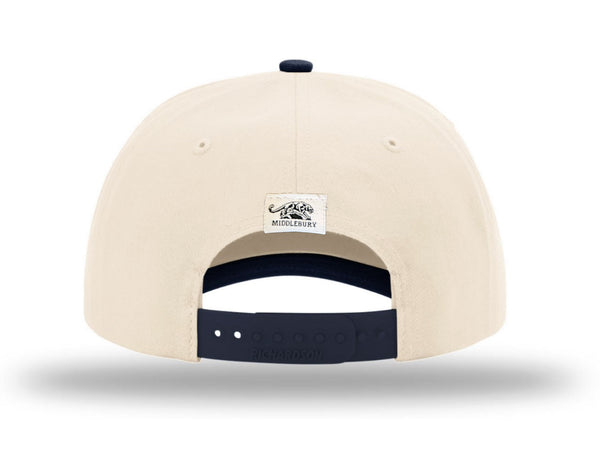 Middlebury Panther Football Hat (Cream/Navy 356)