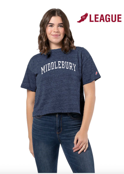 Women's Middlebury MIDI T-Shirt (TriBlend - Heather Navy)