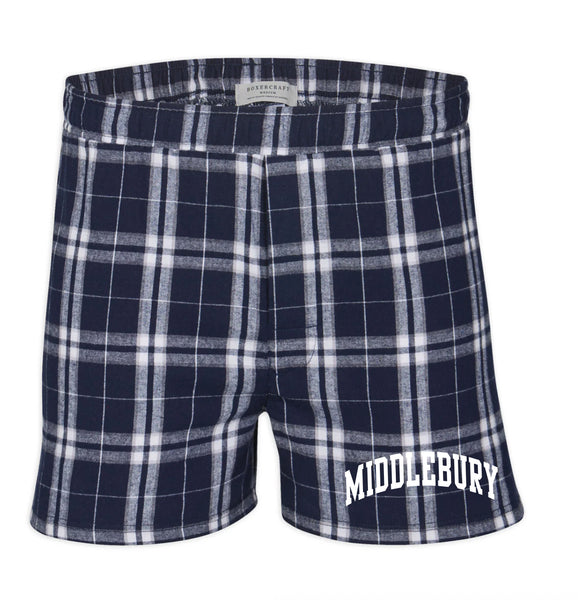Middlebury Flannel Boxer (Navy)