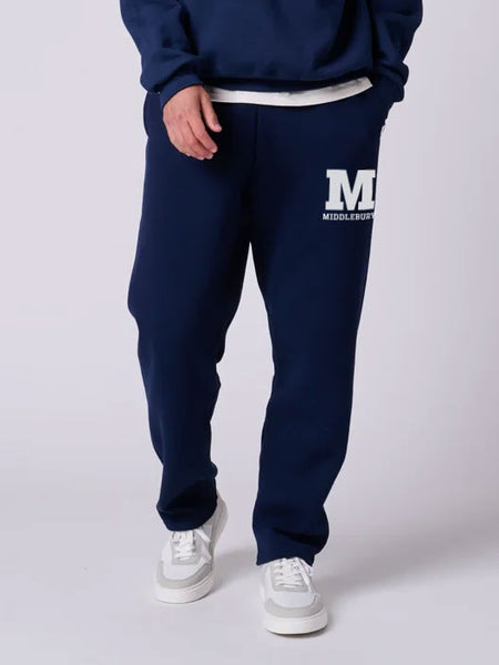 Middlebury Open Bottom Sweatpants (navy)