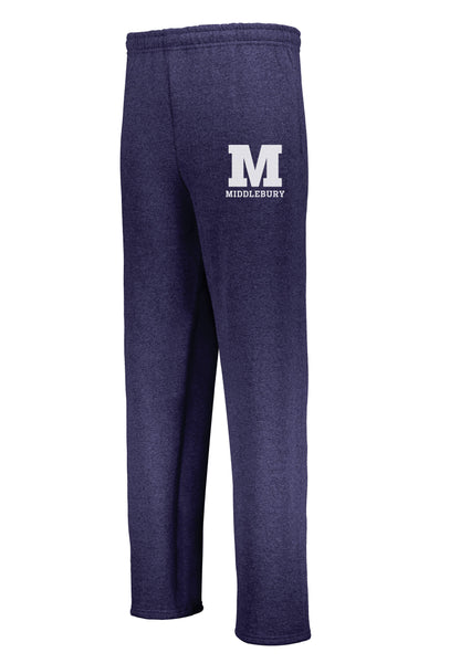 Middlebury Open Bottom Sweatpants (navy)