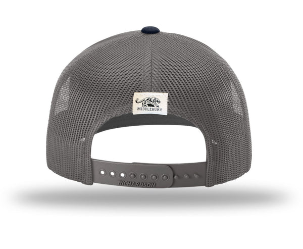 Middlebury Football Trucker Hat (112-Grey/Charcoal/Navy)