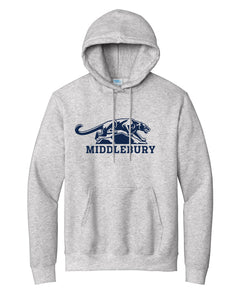 Middlebury Panther Hooded Sweatshirt (Ash Grey)