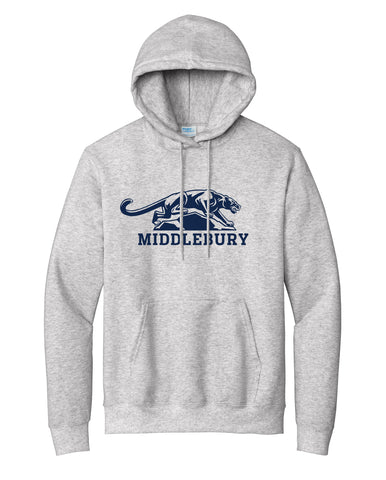 Middlebury Panther Hooded Sweatshirt (Ash Grey)