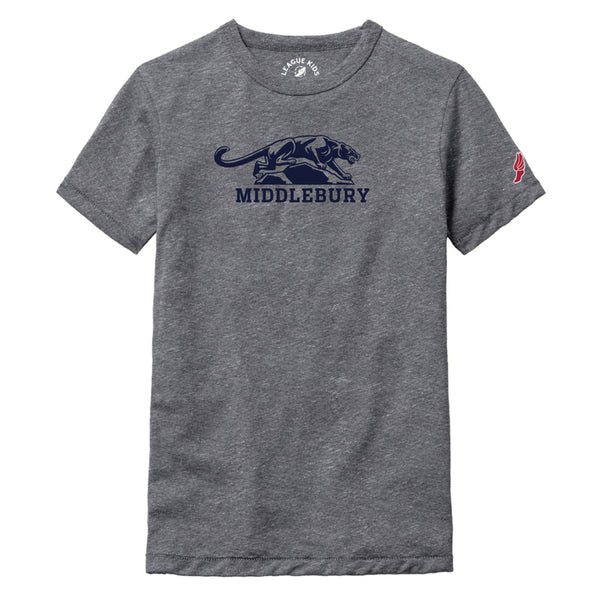Middlebury Panther Youth T-Shirt (Fall Heather Grey)