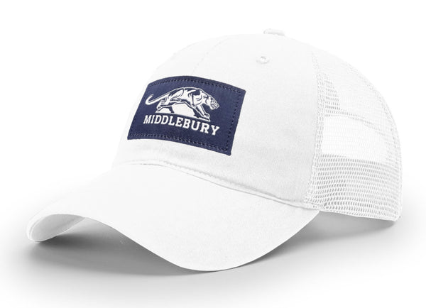 Middlebury Panthers Trucker Hat (111-White)