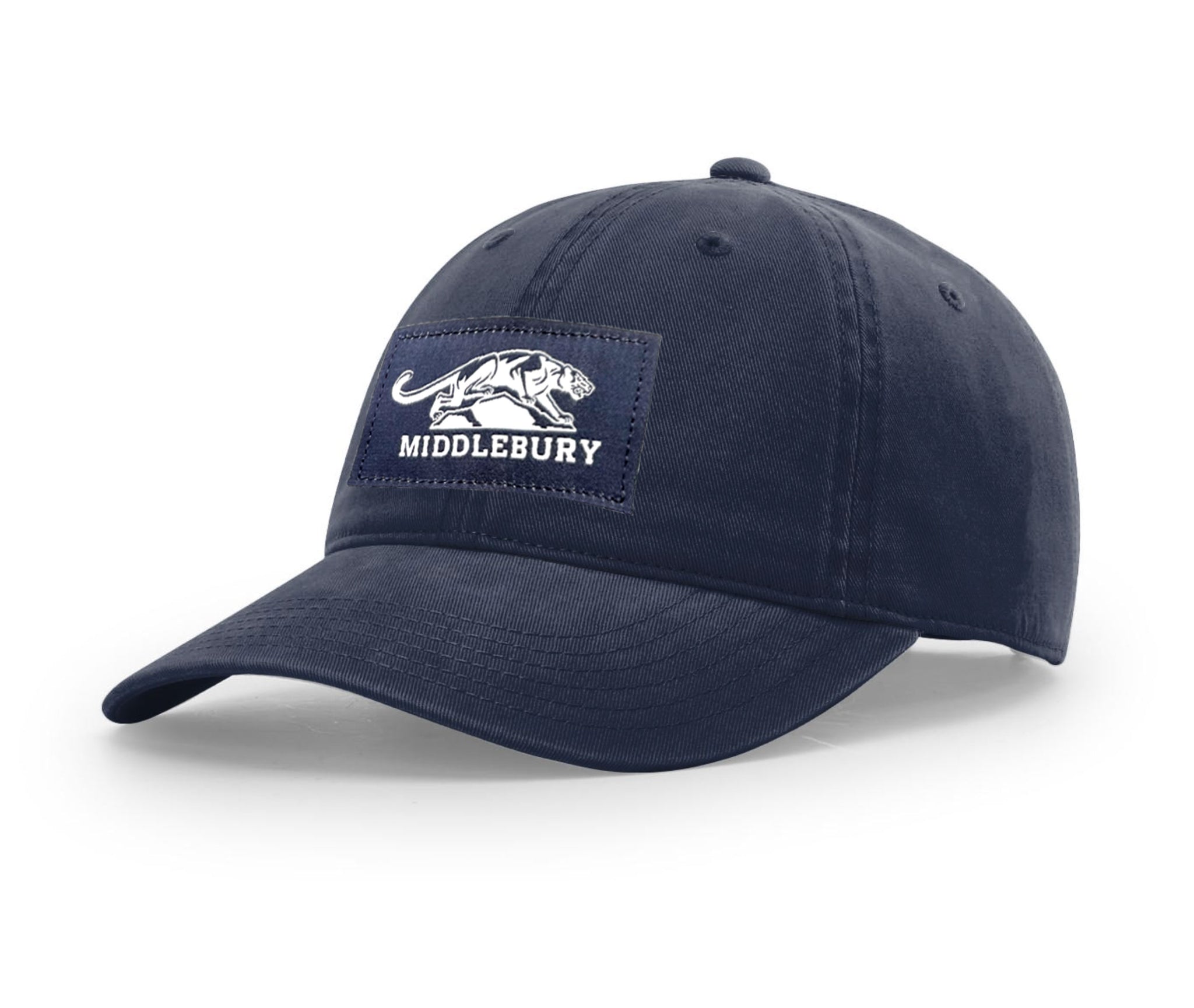 Middlebury Panther on Rock Hat (R326-Navy)